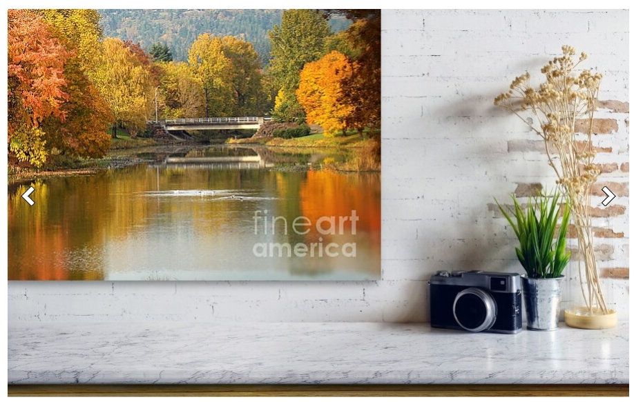 Canvas print lake